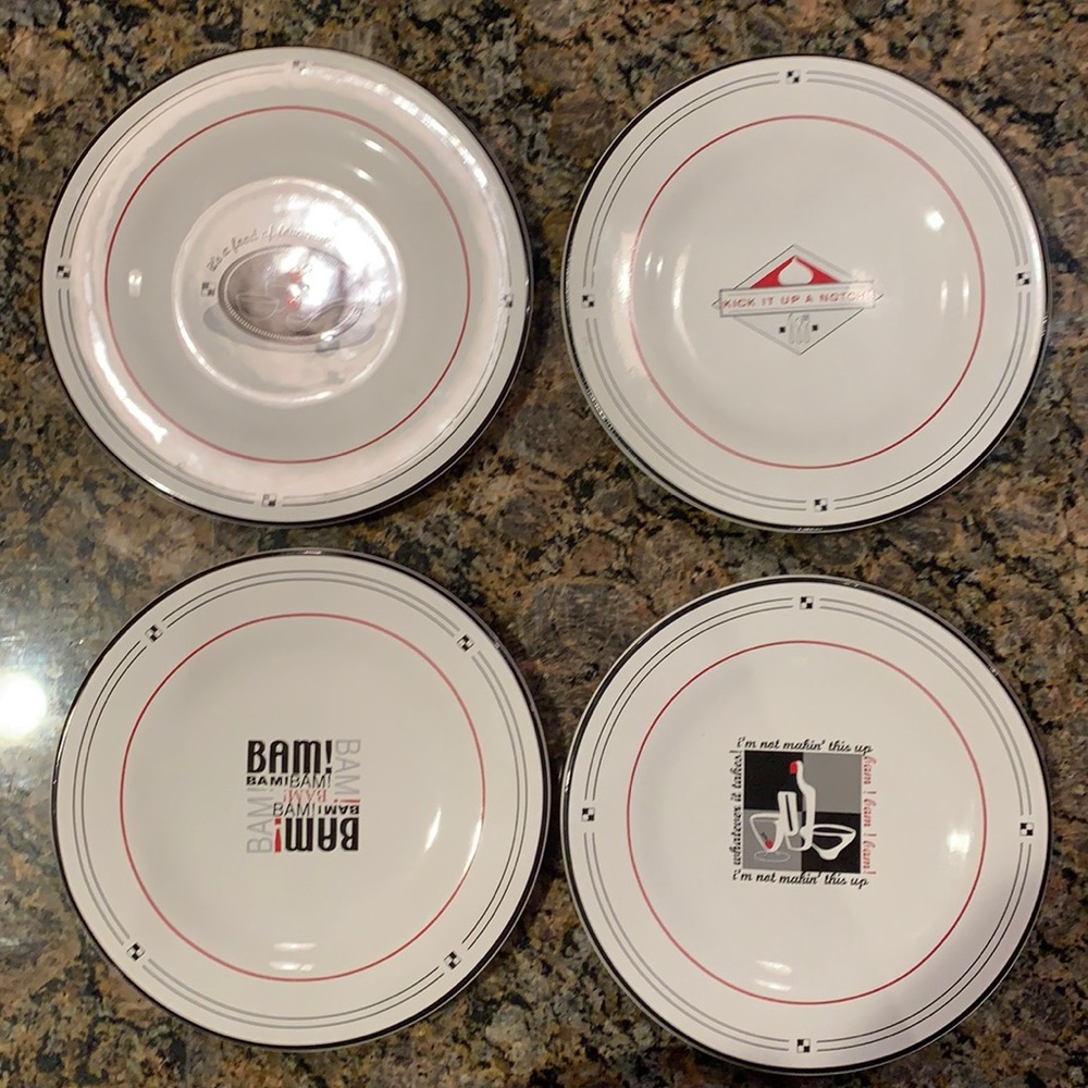 Emeril Lagasse Appetizer Dessert Plates Set of 4